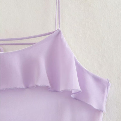 Levoire | Ruban Froncé Blanchi Tau Ouverture Latérale Robe Maxi