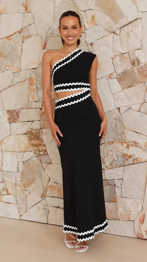 Levoire | Robe Élégante Sans Manches Noir