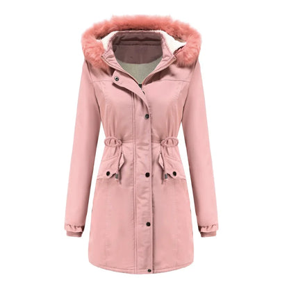 Levoire | Manteau d'hiver avec capuche amovible Rose
