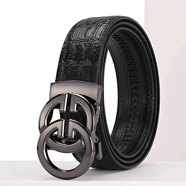 Levoire | Ceinture En Cuir Pour Homme GG GZW Gris 120cm
