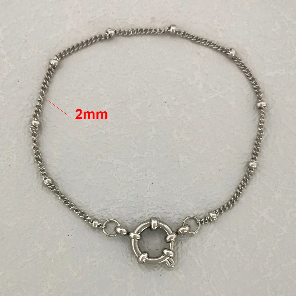 Levoire | Bracelet En Acier Inoxydable Y9 Argent 2mm