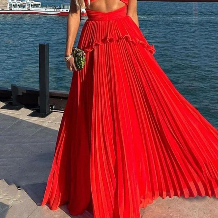 Levoire | Robe À Une Épaule À Manches Longues Avec Motif Découpé