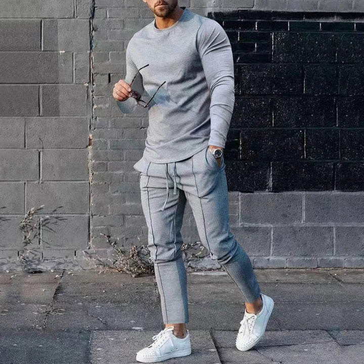 Levoire | Ensemble Confortable Et Décontracté Pour Homme Grau