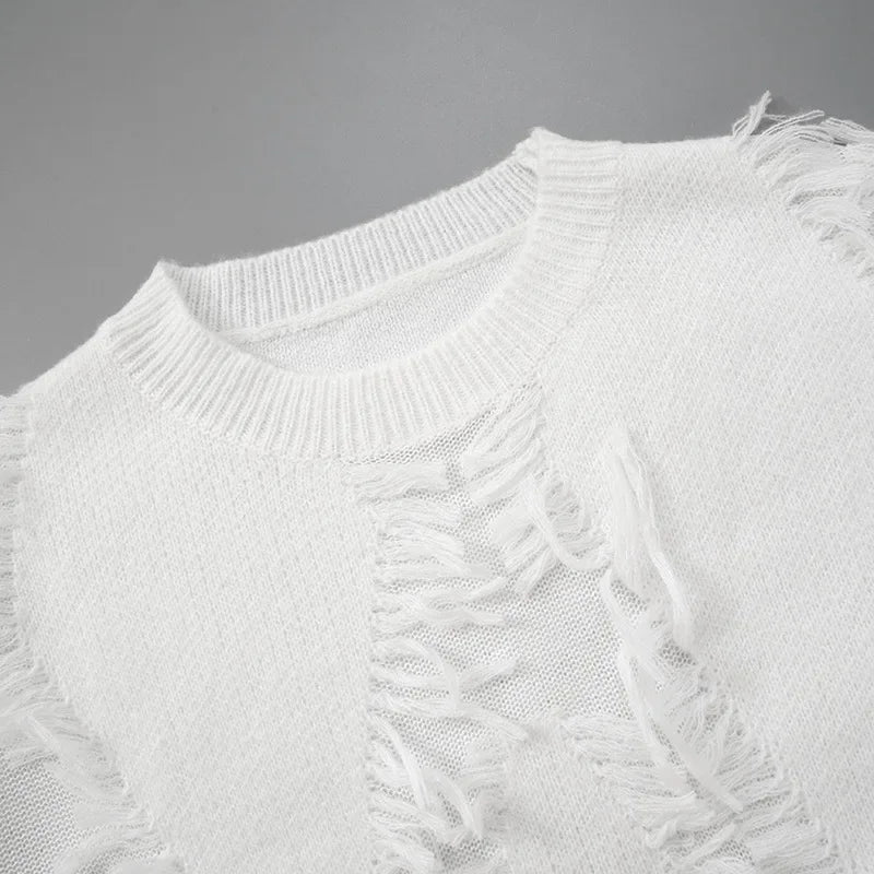 Levoire | Pull Surdimensionné Avec Franges