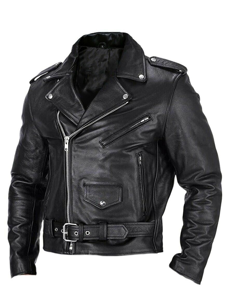 Levoire | Veste En Cuir Pour Hommes Noir