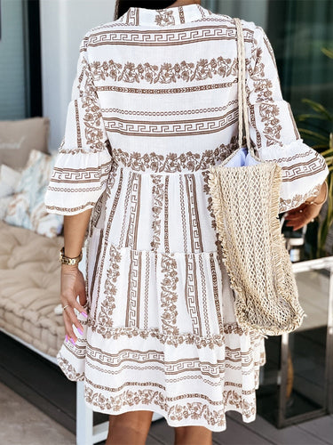 Levoire | Robe Volants Légère Motif Joyeux