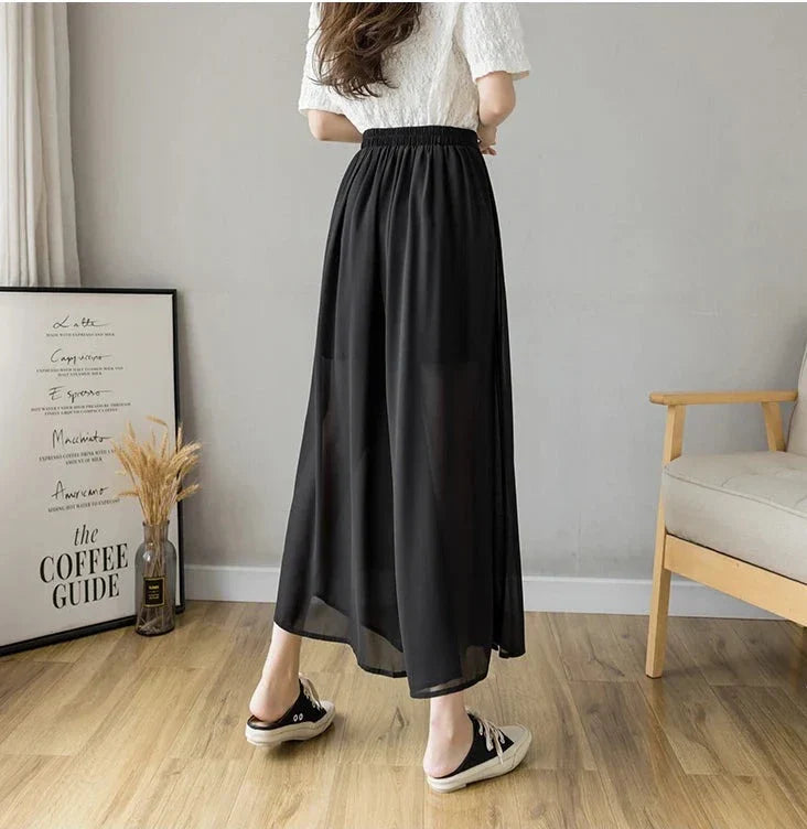 Levoire | Pantalon Jupe Taille Haute Midi Moderne Et Élégante Pour Femmes