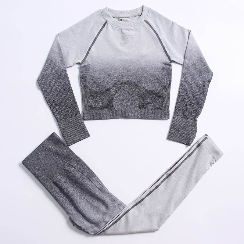 Levoire | Tenue De Sport Avec T-Shirt À Manches Longues Gris clair