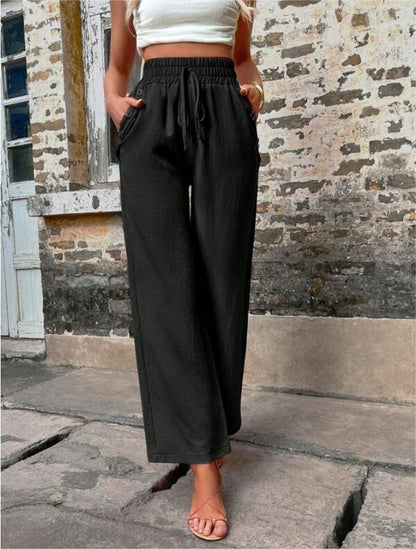 Levoire | Femme Pantalon Taille Haute - L'été Noir
