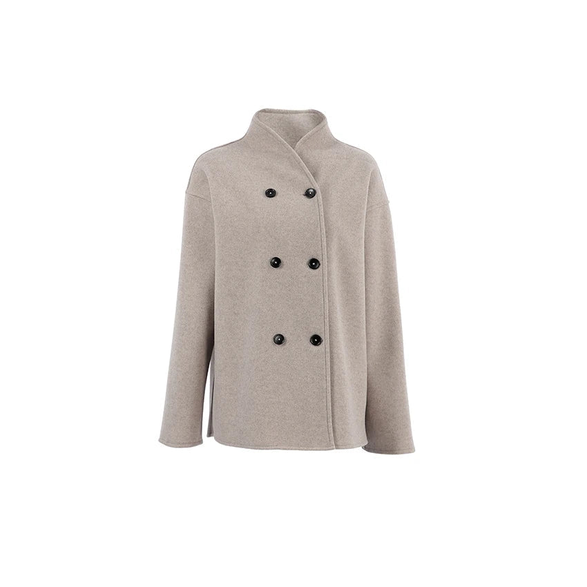 Levoire | Peacoat À Double Bouton Avec Col Montant L