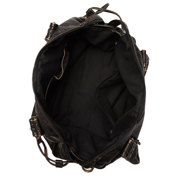 Levoire | Sac À Bandoulière Rétro Noir En Cuir