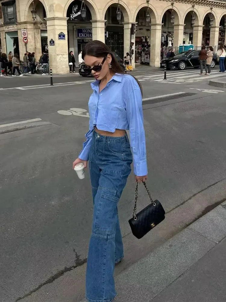 Levoire | Chemisier À Manches Longues Pour Femmes Élégante Blouse À Boutons