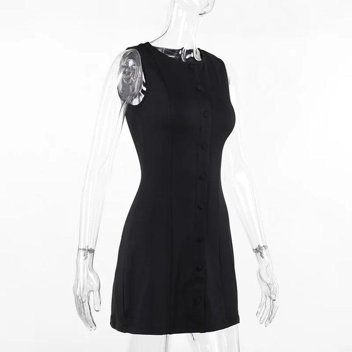 Levoire | Élégante robe mini boutonnée