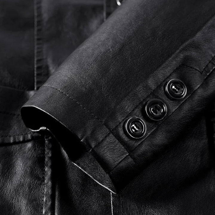 Levoire | Blazer En Cuir Classique Pour Hommes