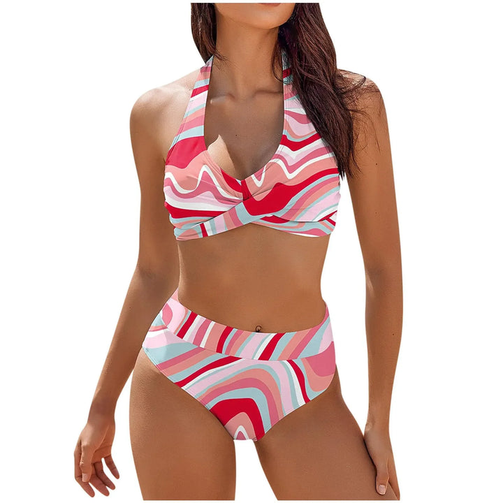 Levoire | Bikini Femme Floral Deux Pièces Rose Vif