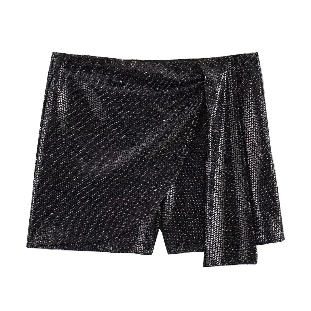 Levoire | Jupette Mini Stylée Avec Un Look Accrocheur Musta-2