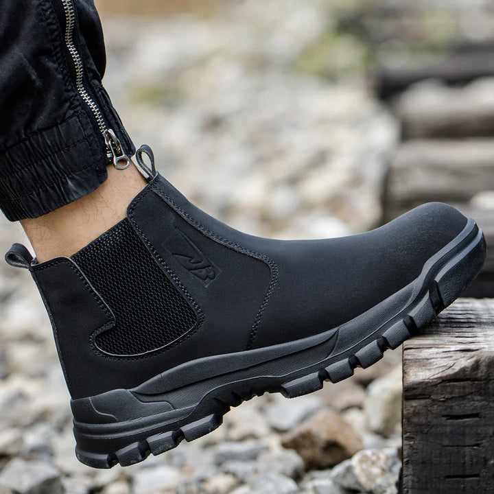Levoire | Botte De Sécurité Imperméable Pour Hommes Confortables Avec Embout En Acier Pour Les Pieds Larges