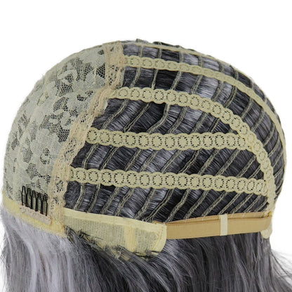 Levoire | Perruque Grise Longue Synthétique Pour Un Look De Cheveux Élégant