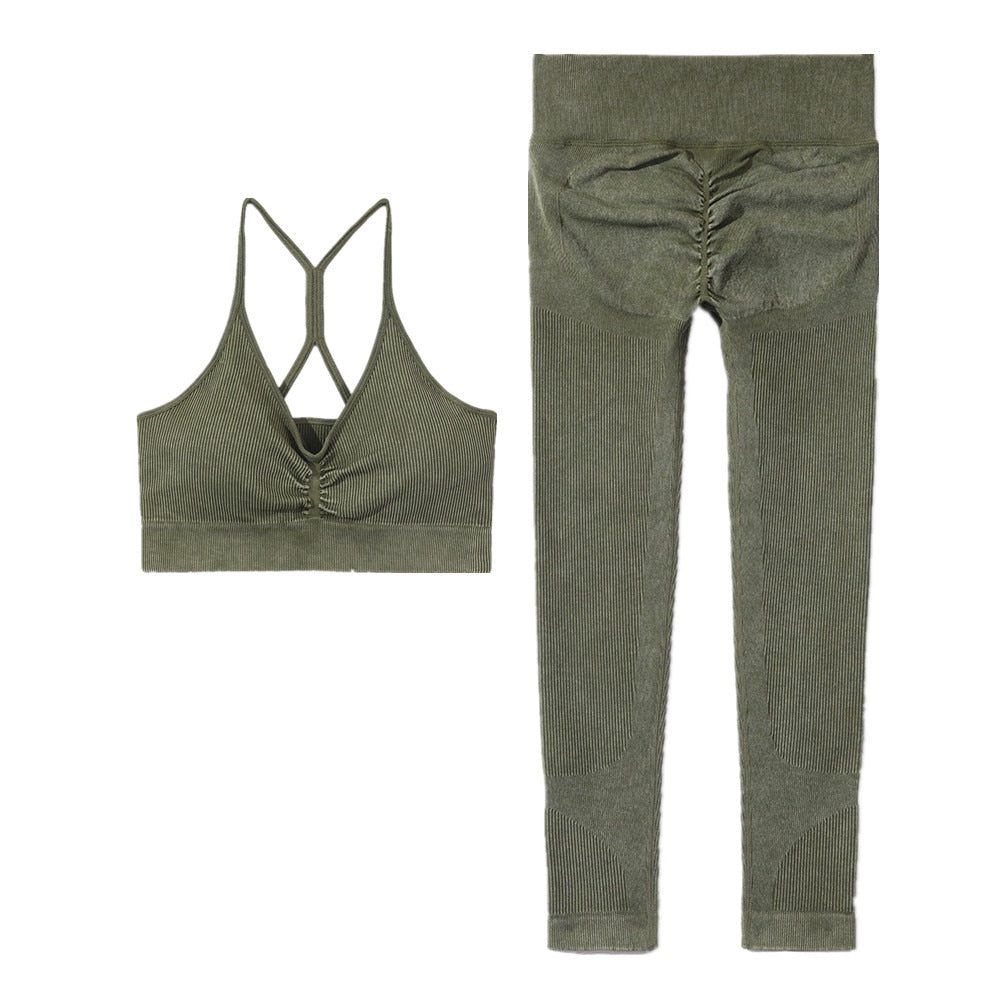 Levoire | Ensemble De Sport Complet Vert foncé