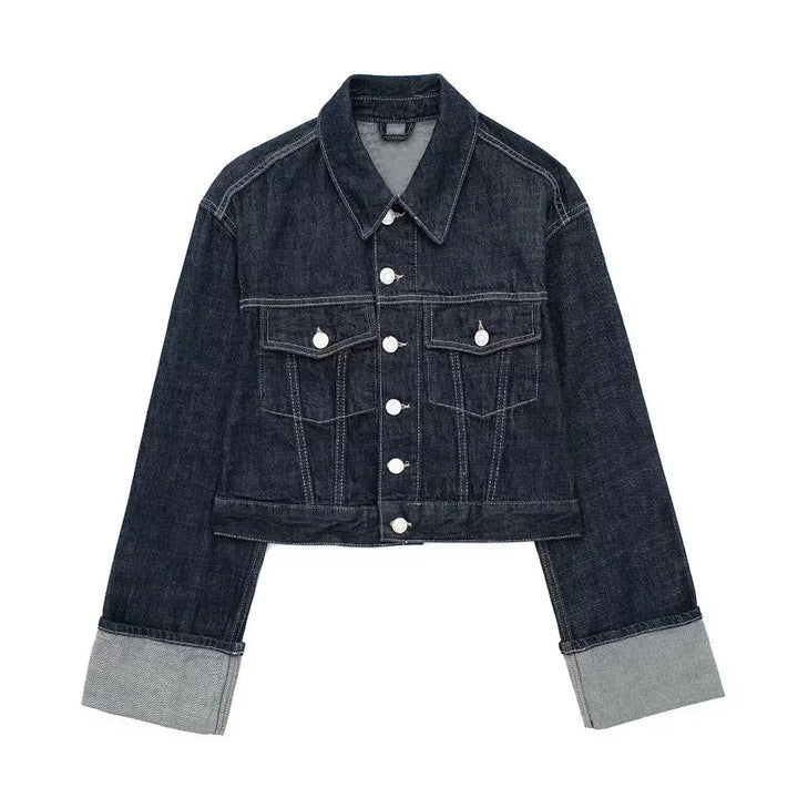 Levoire | Veste En Denim Bordeaux Bleu