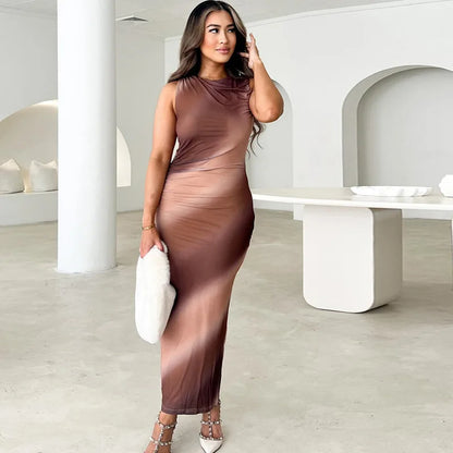 Levoire | Raffinée robe plissée dégradée