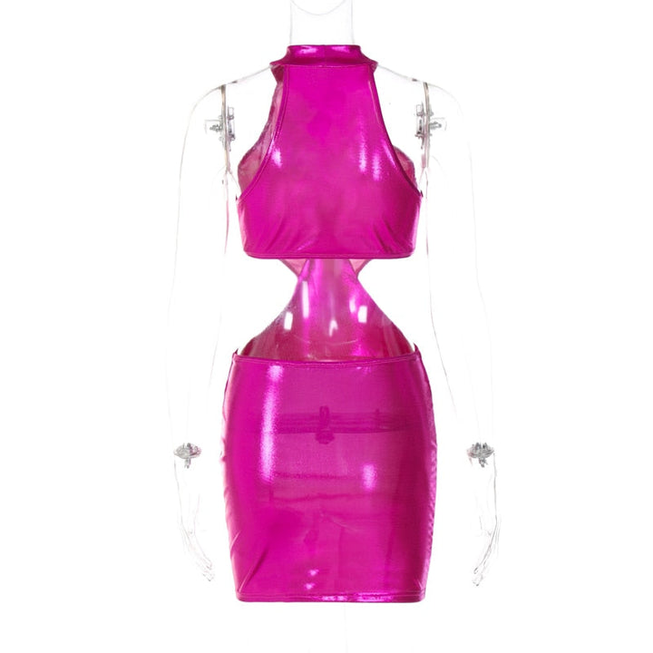 Levoire | Robe Mini Bodycon Métallique Arc