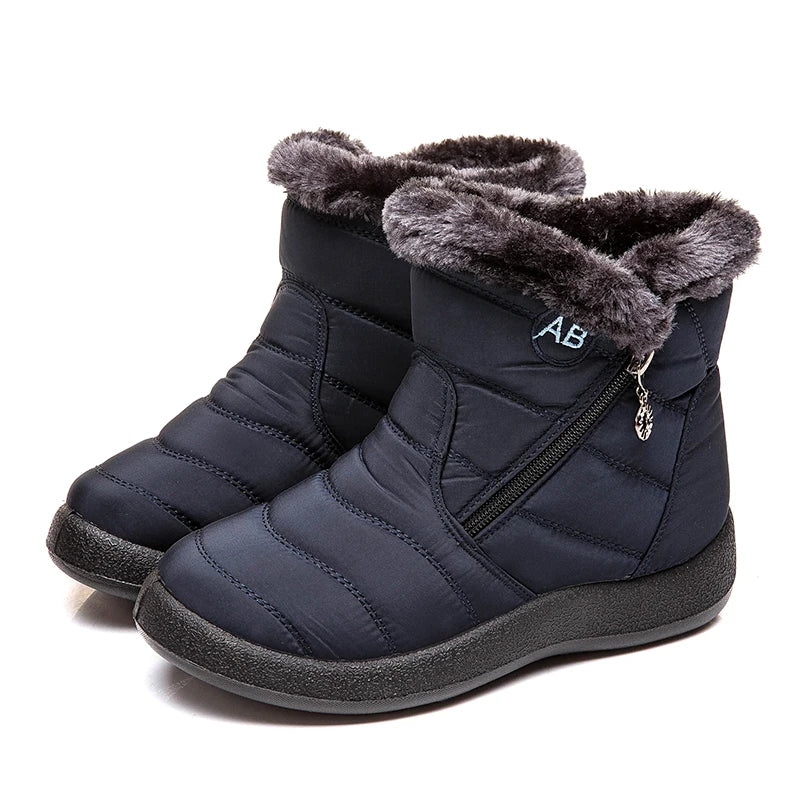 Levoire | Bottes D'Hiver Pour Femme Avec Zip Bleu