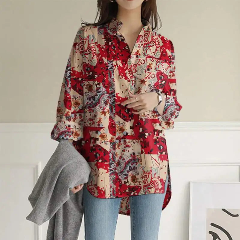 Levoire | Chemise Avec Impression Vintage Rot