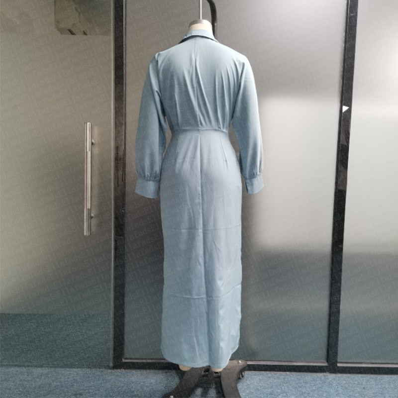 Levoire | Napper Opp Manches Longues V-Cou Maxi Robe