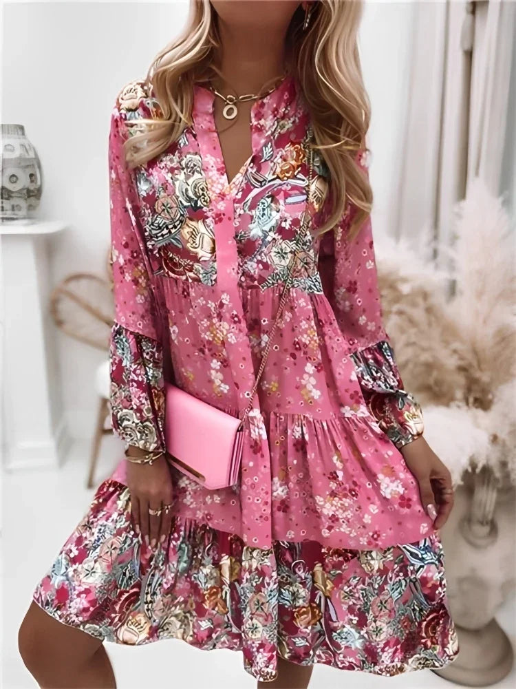 Levoire | Robe De Loisirs Avec Charme Floral Rosa