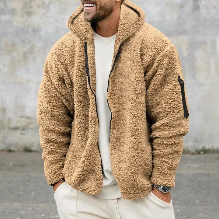 Levoire | Veste Sherpa en velours Kaki