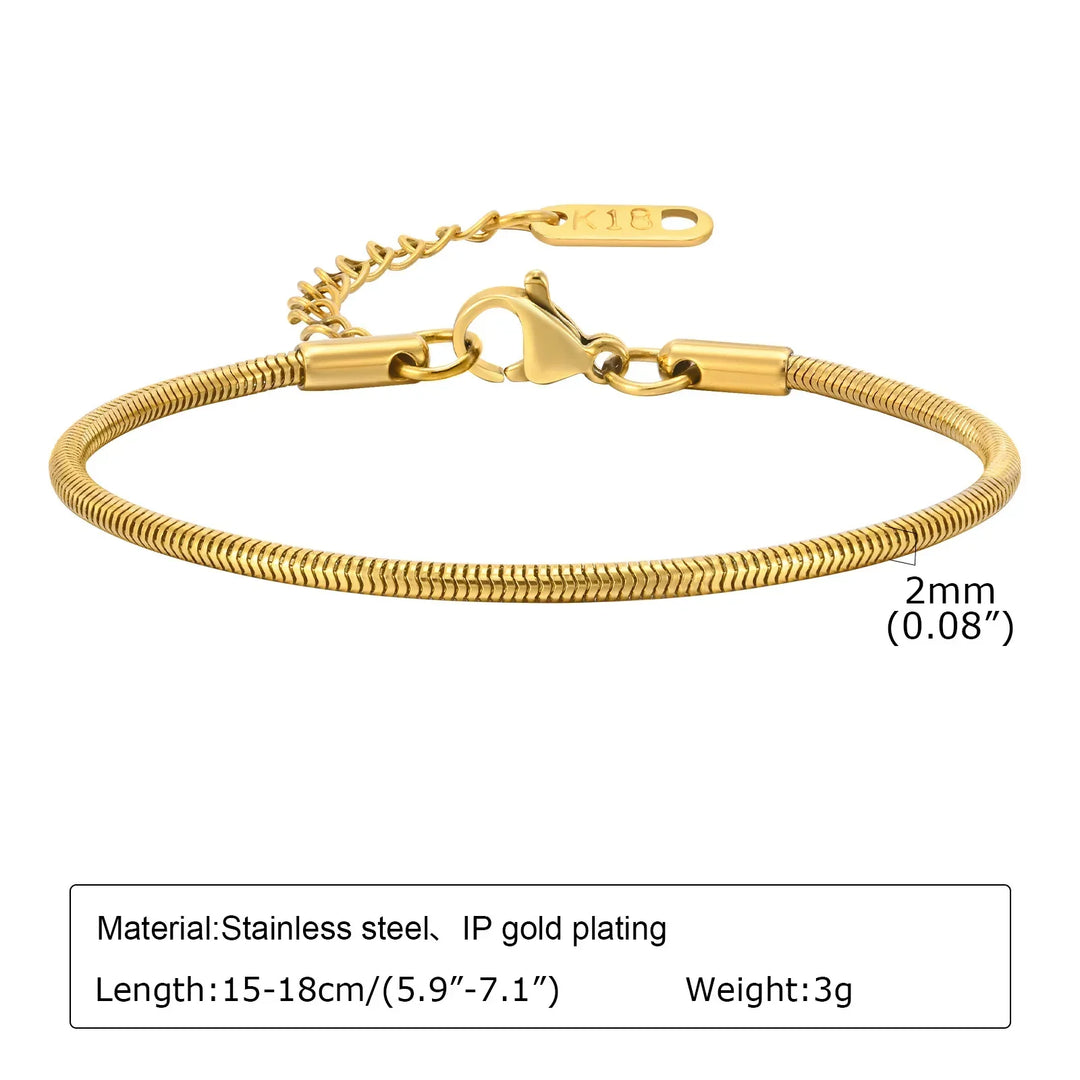 Levoire | Bracelet Maille Trombone Doré BR-1472G