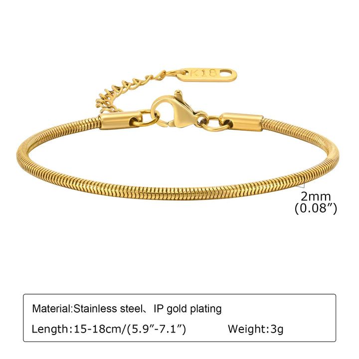 Levoire | Bracelet Maille Trombone Doré BR-1472G