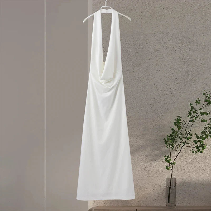 Levoire | Dos Nu En V Dos Maxi Robes Blanc