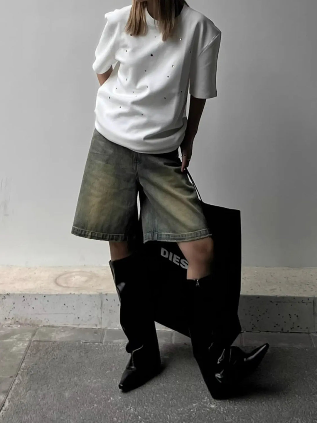 Levoire | Shorts En Denim Relaxants Bleu