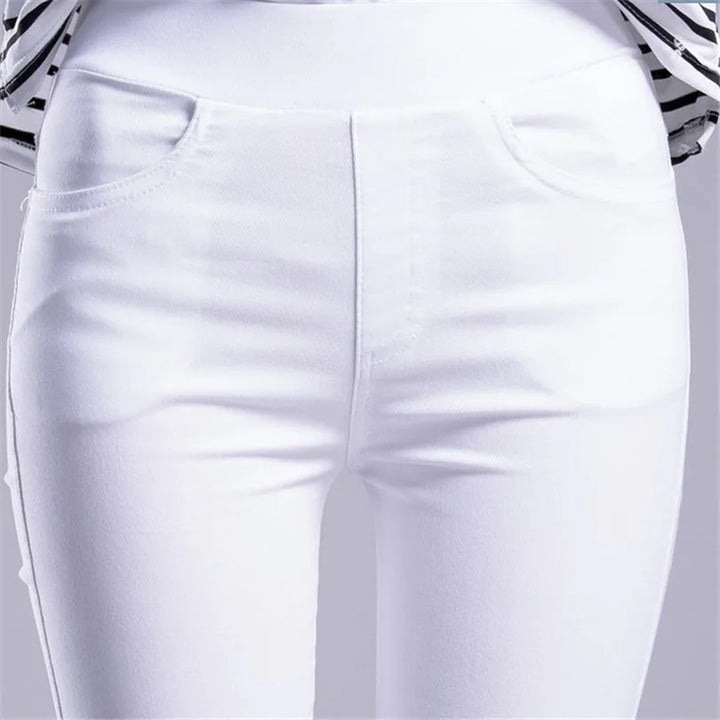 Levoire | Pantalon D'Été Élastique Stretch Tendance En Coupe Skinny Confortable