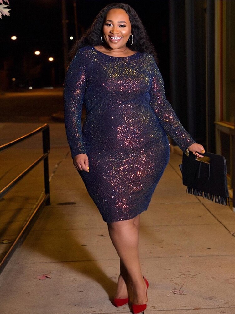 Levoire | Robe Longue À Paillettes Oversize