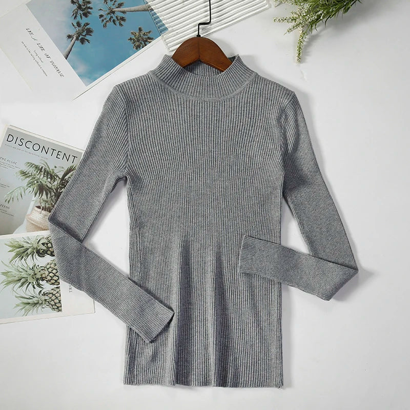 Levoire | Pull Douillet Avec Col Roulé Gris Taille unique