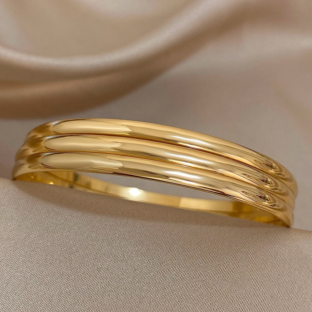 Levoire | 3X Bracelets Dorés À L'Or 18K