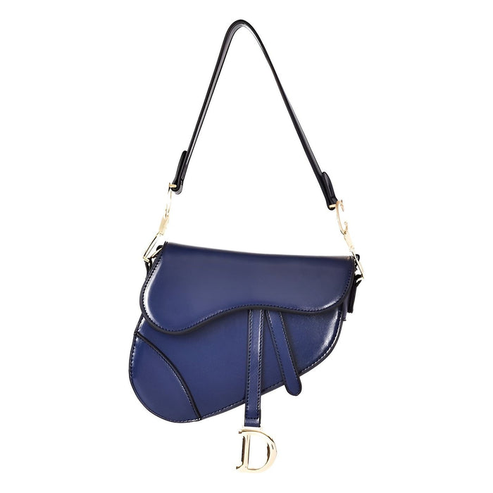 Levoire | Sac À Main Épuré Avec Zip Et Sangle Réglable Bleu