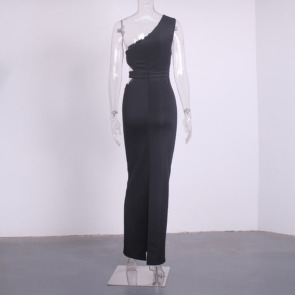 Levoire | Une Épaule Sans Bretelles Robes Maxi À Côtés Creux