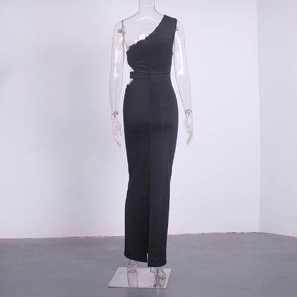 Levoire | Une Épaule Sans Bretelles Robes Maxi À Côtés Creux