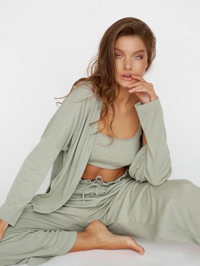 Levoire | Ensemble 3 Pièces Élégant Et Confortable Vert S