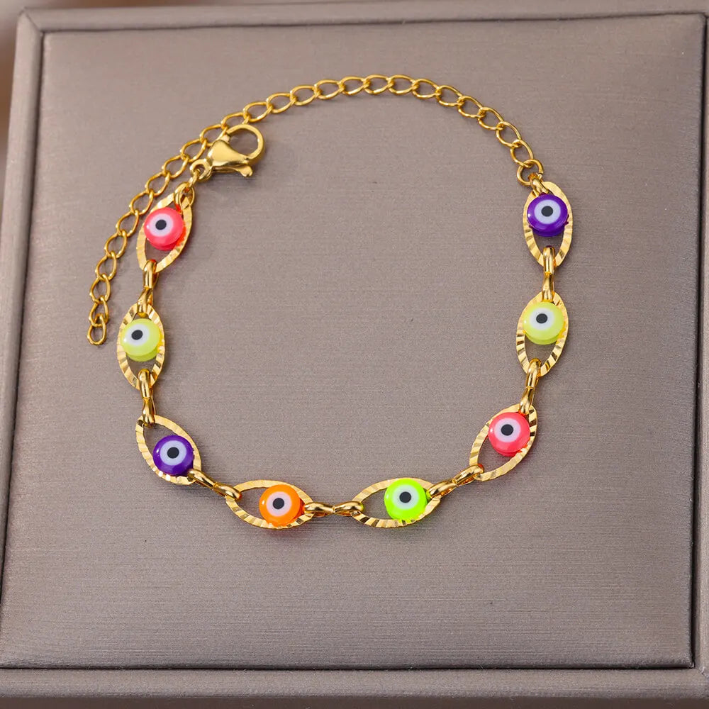 Levoire | Bracelet Œil Arc-En-Ciel B1074G-4