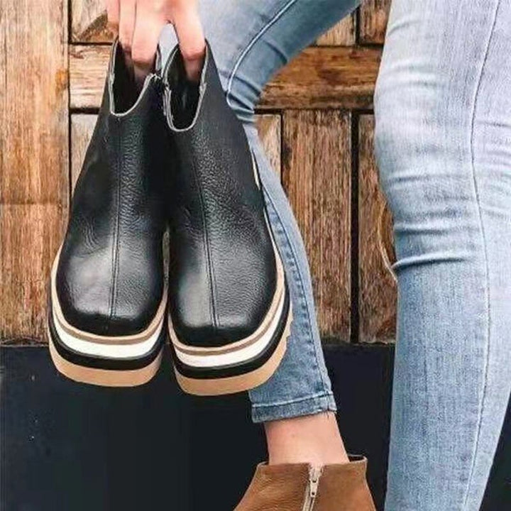 Levoire | Chaussures Basses Élégantes Pour Femmes Avec Zip Et Talon Haut