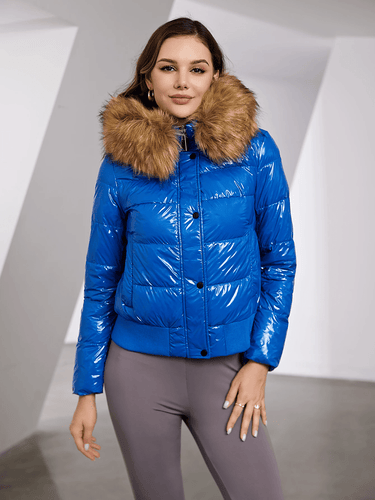 Levoire | Veste À Capuche En Fausse Fourrure À Manches Longues Avec Fermeture Éclair