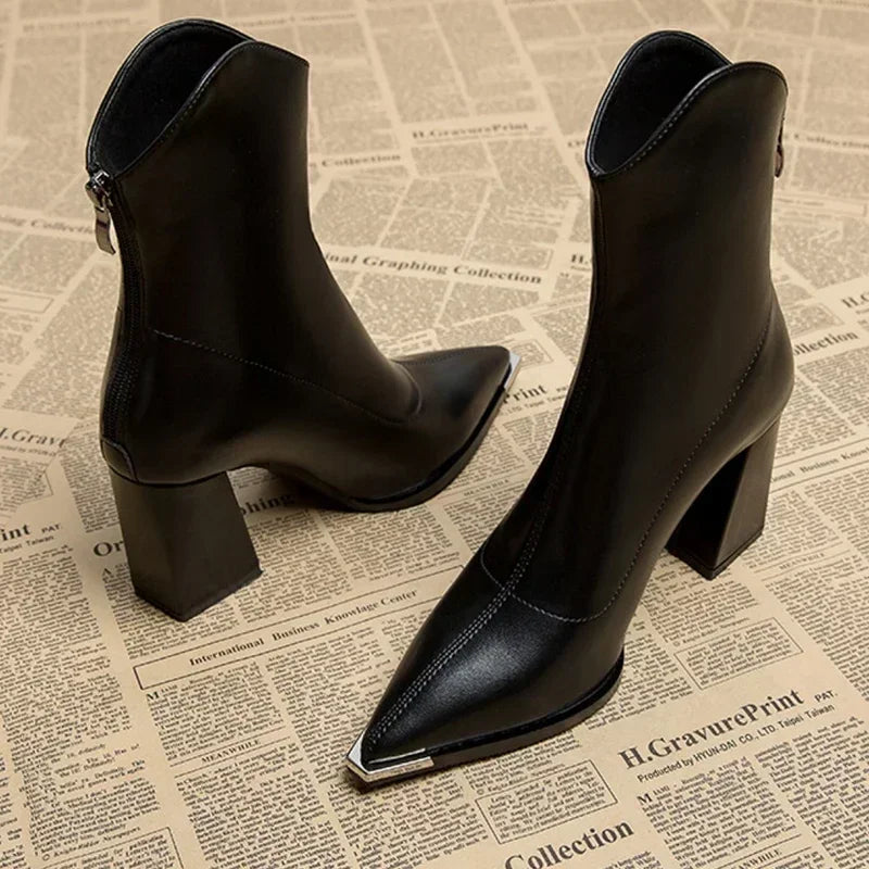 Levoire | Mukavat Bottes En Cuir Pour Femmes Musta