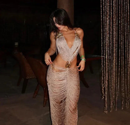 Levoire | Robe Fleur Dos Nu Sans Manches