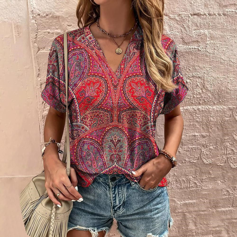 Levoire | Manches Courtes Chemise Décontractée Multicolore 2