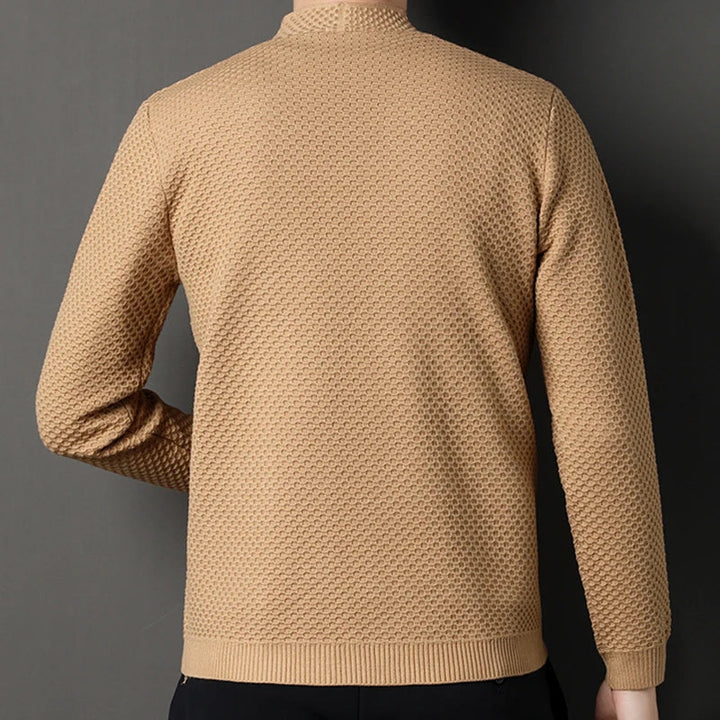 Levoire | Gilet en tricot à manches longues avec coupe ajustée et poches
